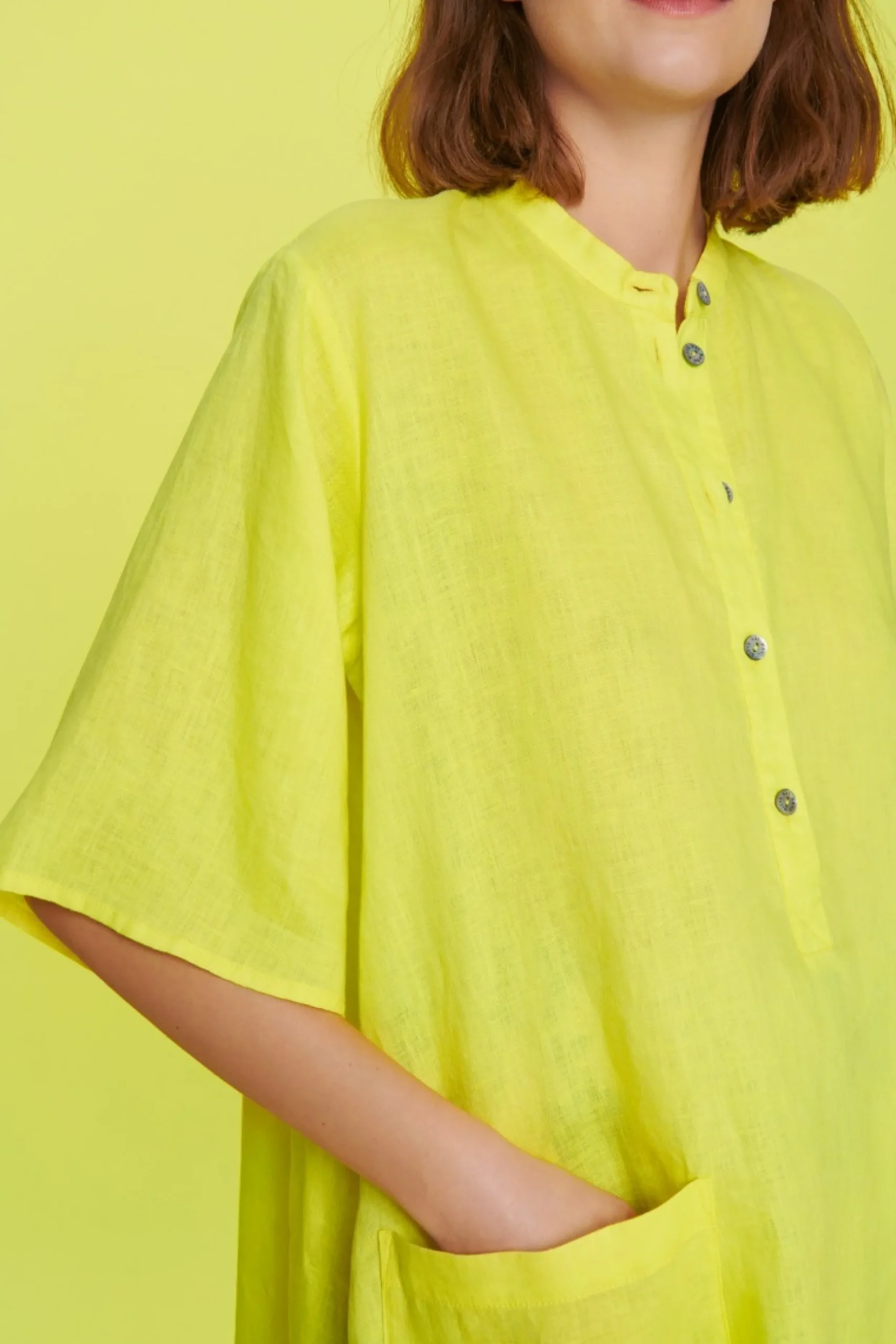 Bluser<BITTE KAI RAND Airy linen bluse BLACK
