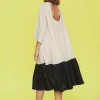 Kjoler<BITTE KAI RAND Airy linen kjole BLACK