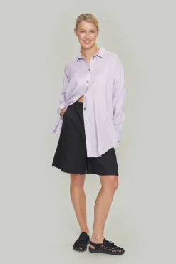 Shorts<BITTE KAI RAND Airy linen shorts BLACK