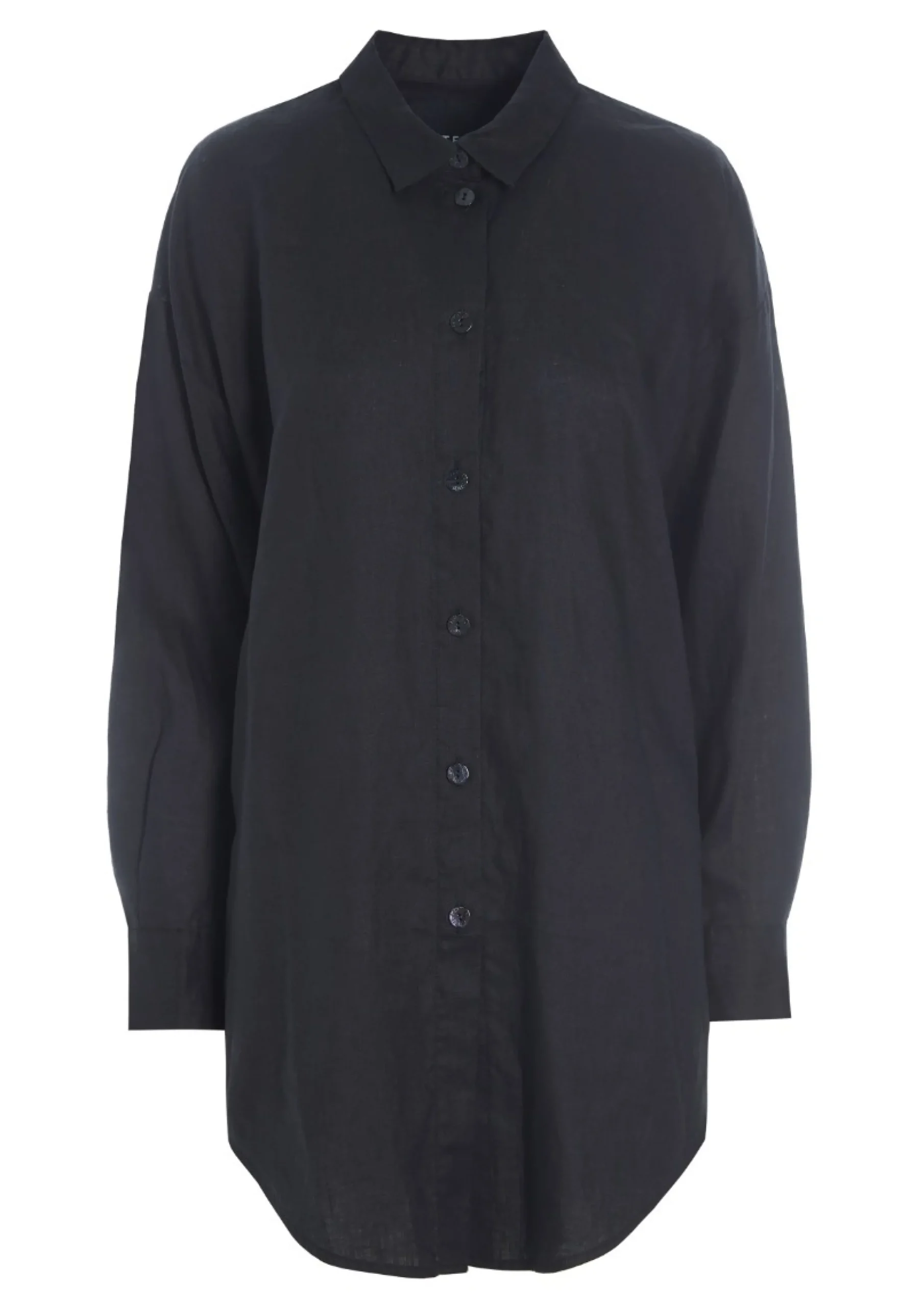 Skjorter<BITTE KAI RAND Airy linen skjorte BLACK