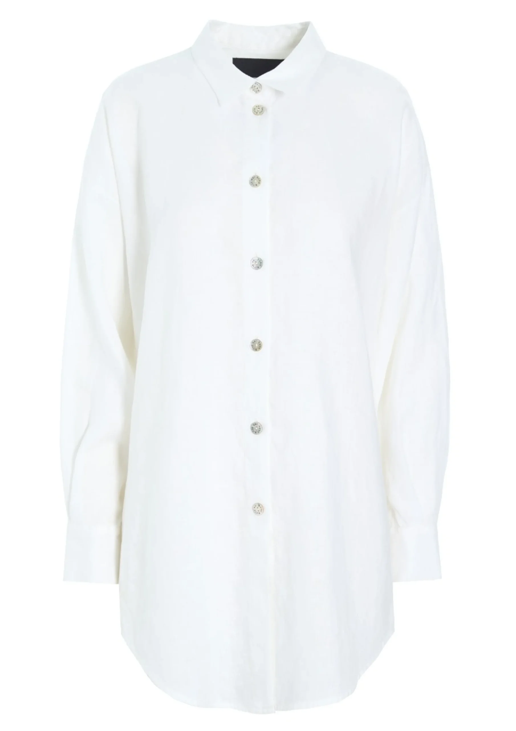 Skjorter<BITTE KAI RAND Airy linen skjorte BLACK