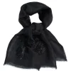 Accessories<BITTE KAI RAND Black pearl tørklæde BLACKPEARLEMBROIDERY