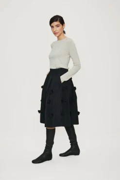 Bluser | Strik<BITTE KAI RAND Bloom knit bluse IVORY