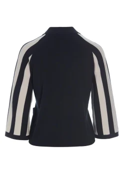 Bluser<BITTE KAI RAND Bloom knit højhalset bluse IVORY/BLACK