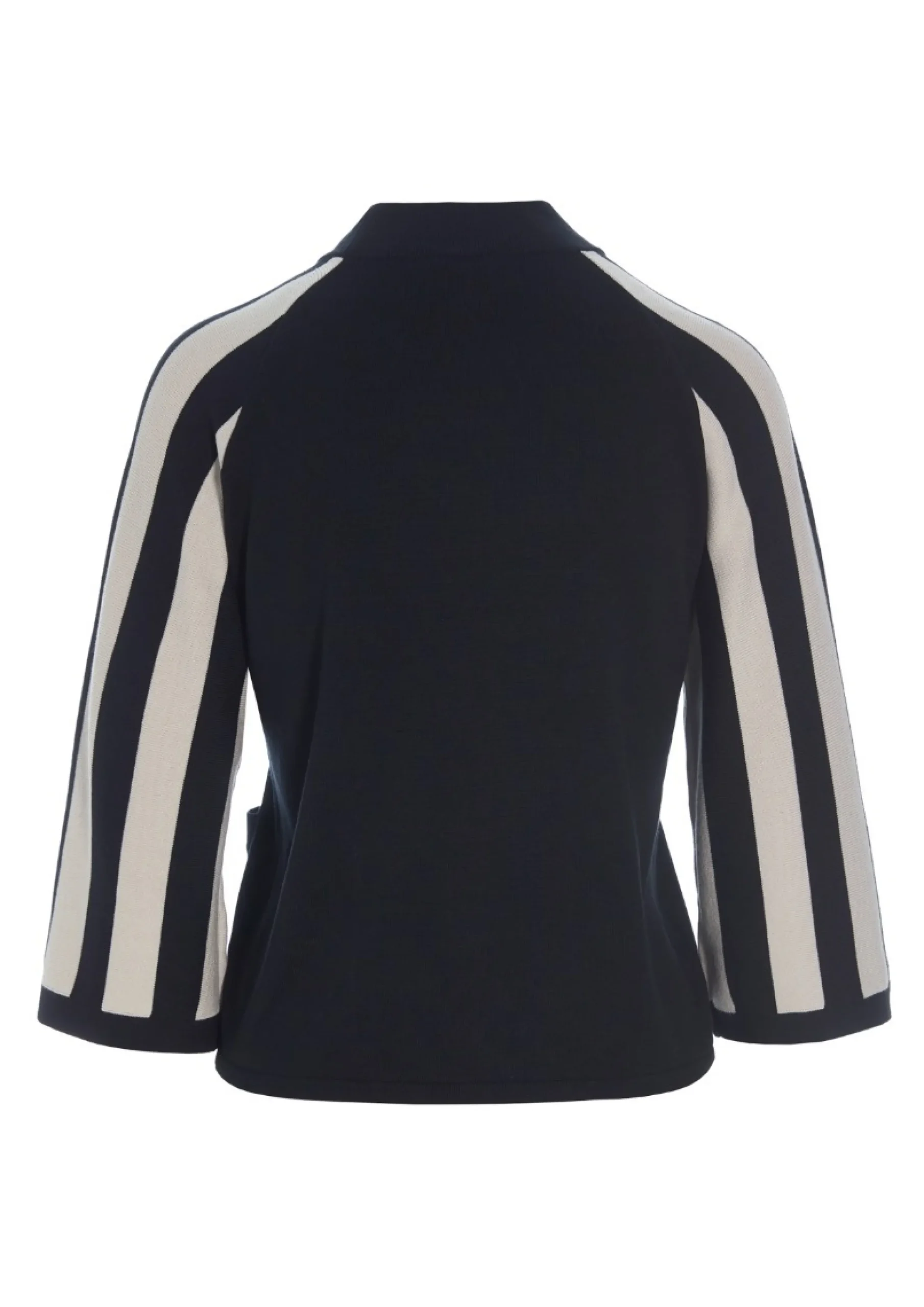 Bluser<BITTE KAI RAND Bloom knit højhalset bluse IVORY/BLACK