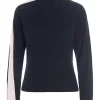 Bluser | Strik<BITTE KAI RAND Bloom langærmet bluse BLACK/PALEPINKDETAIL