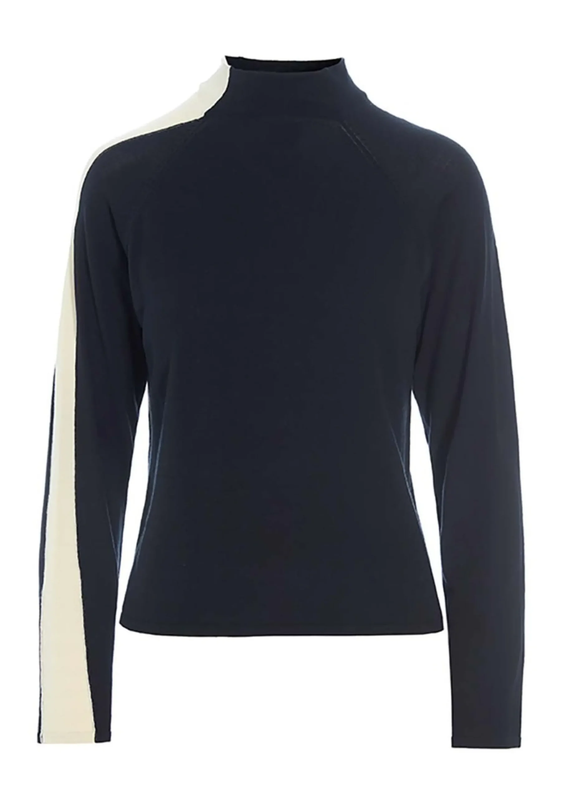 Bluser | Strik<BITTE KAI RAND Bloom langærmet bluse BLACK/PALEPINKDETAIL