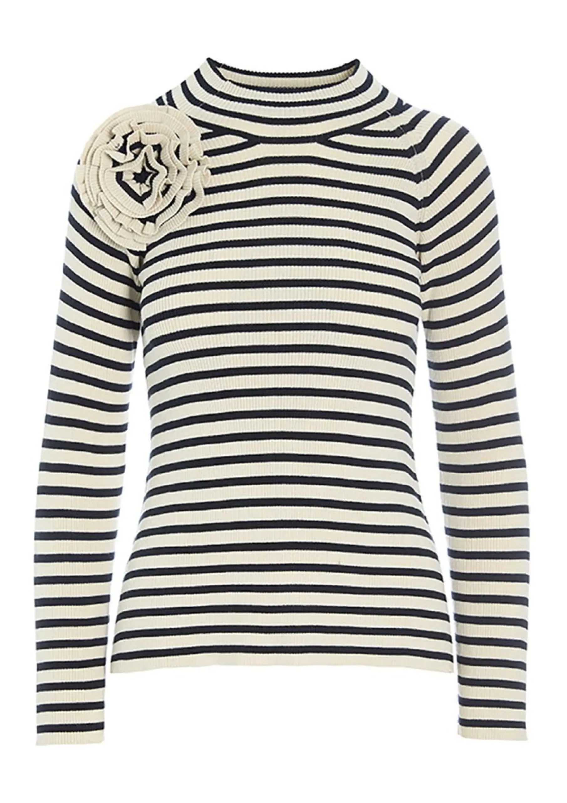 Bluser<BITTE KAI RAND Bloom rib bluse BLACK