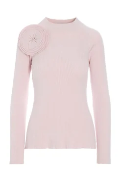 Bluser<BITTE KAI RAND Bloom rib bluse BLACK