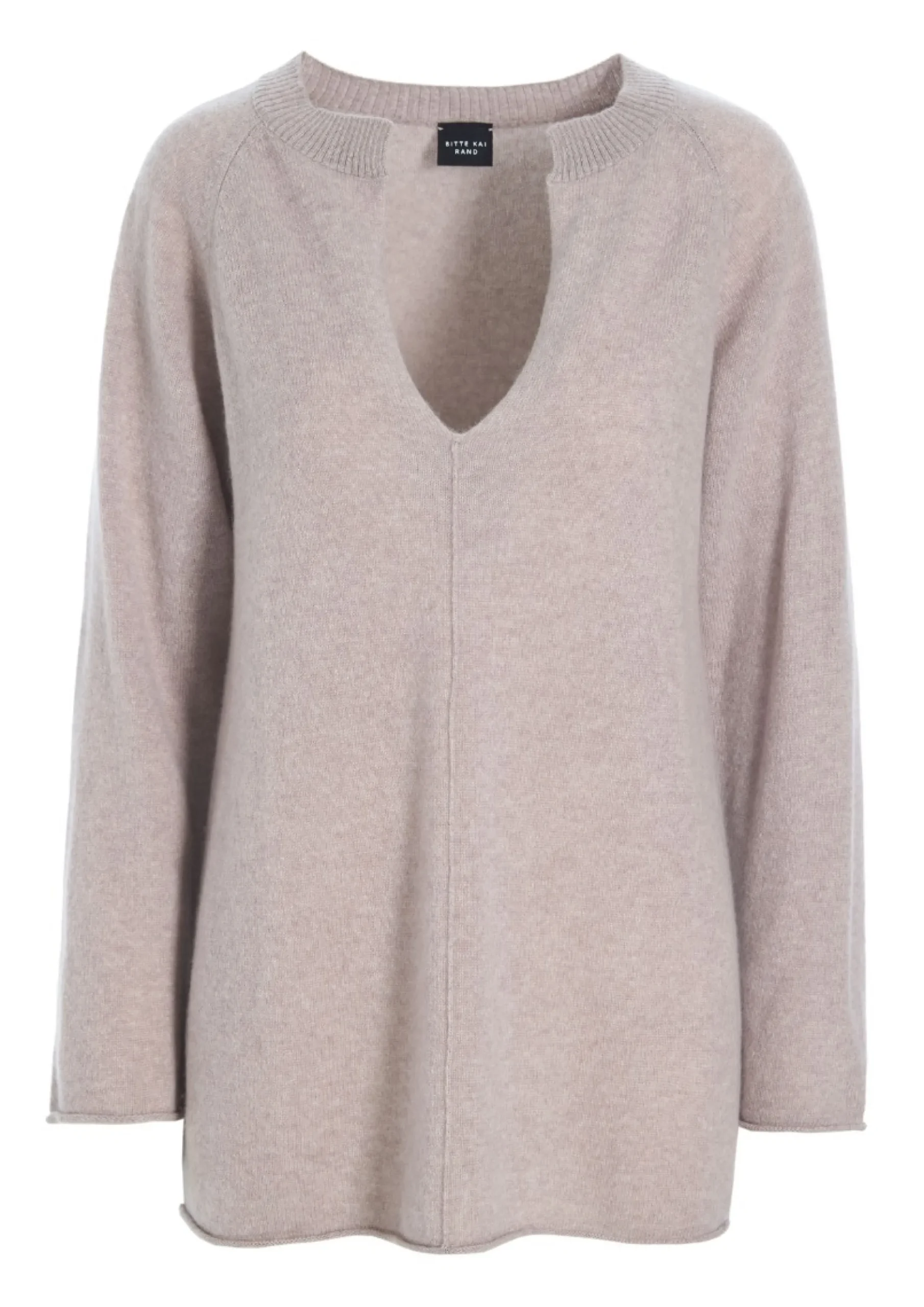 Bluser | Strik<BITTE KAI RAND Cloud cashmere bluse med slids LAVENDERSKY