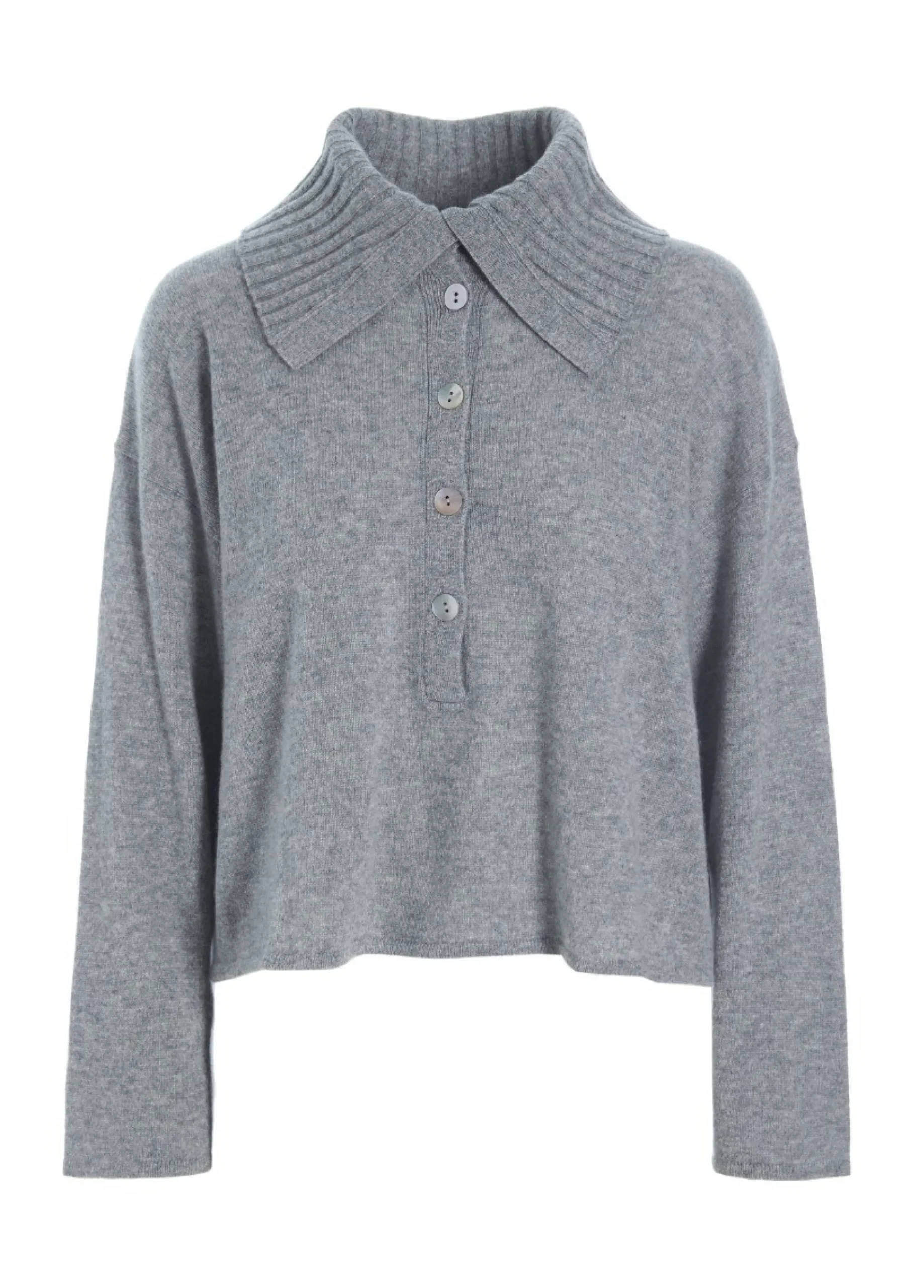 Bluser | Strik<BITTE KAI RAND Cloud cashmere bluse med krave LAVENDERSKY