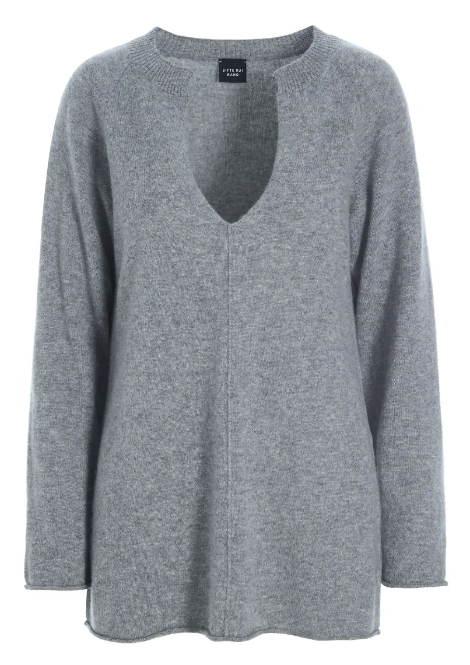 Bluser | Strik<BITTE KAI RAND Cloud cashmere bluse med slids LAVENDERSKY