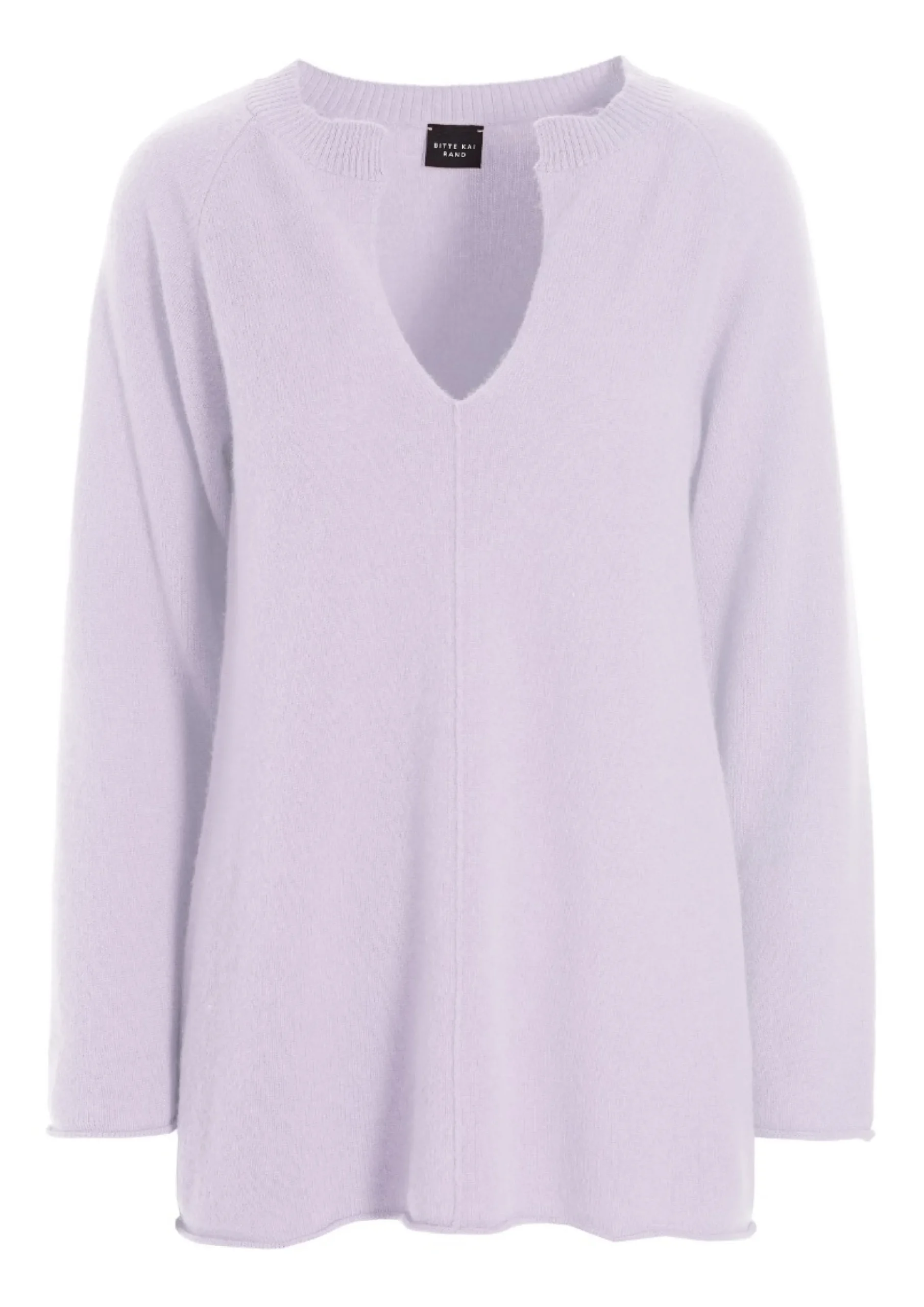 Bluser | Strik<BITTE KAI RAND Cloud cashmere bluse med slids LAVENDERSKY
