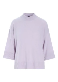 Bluser | Strik<BITTE KAI RAND Cloud cashmere bluse med rund hals SUNSETORANGE