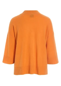 Bluser | Strik<BITTE KAI RAND Cloud cashmere bluse med rund hals SUNSETORANGE