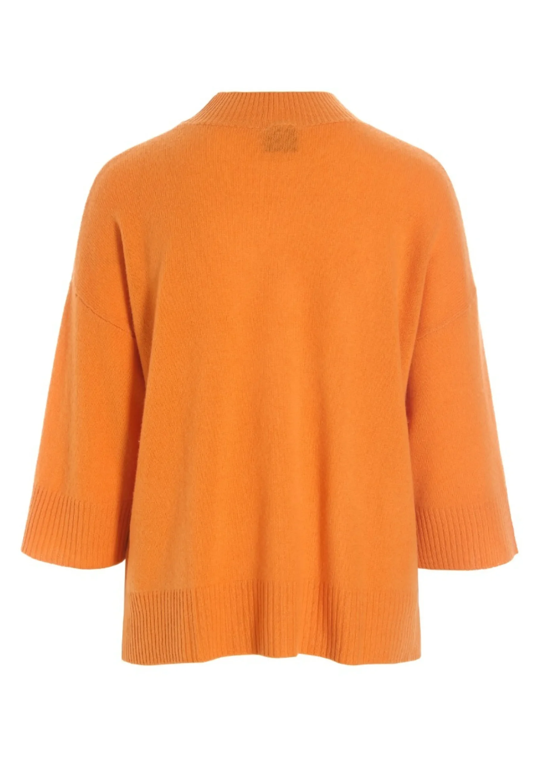 Bluser | Strik<BITTE KAI RAND Cloud cashmere bluse med rund hals SUNSETORANGE