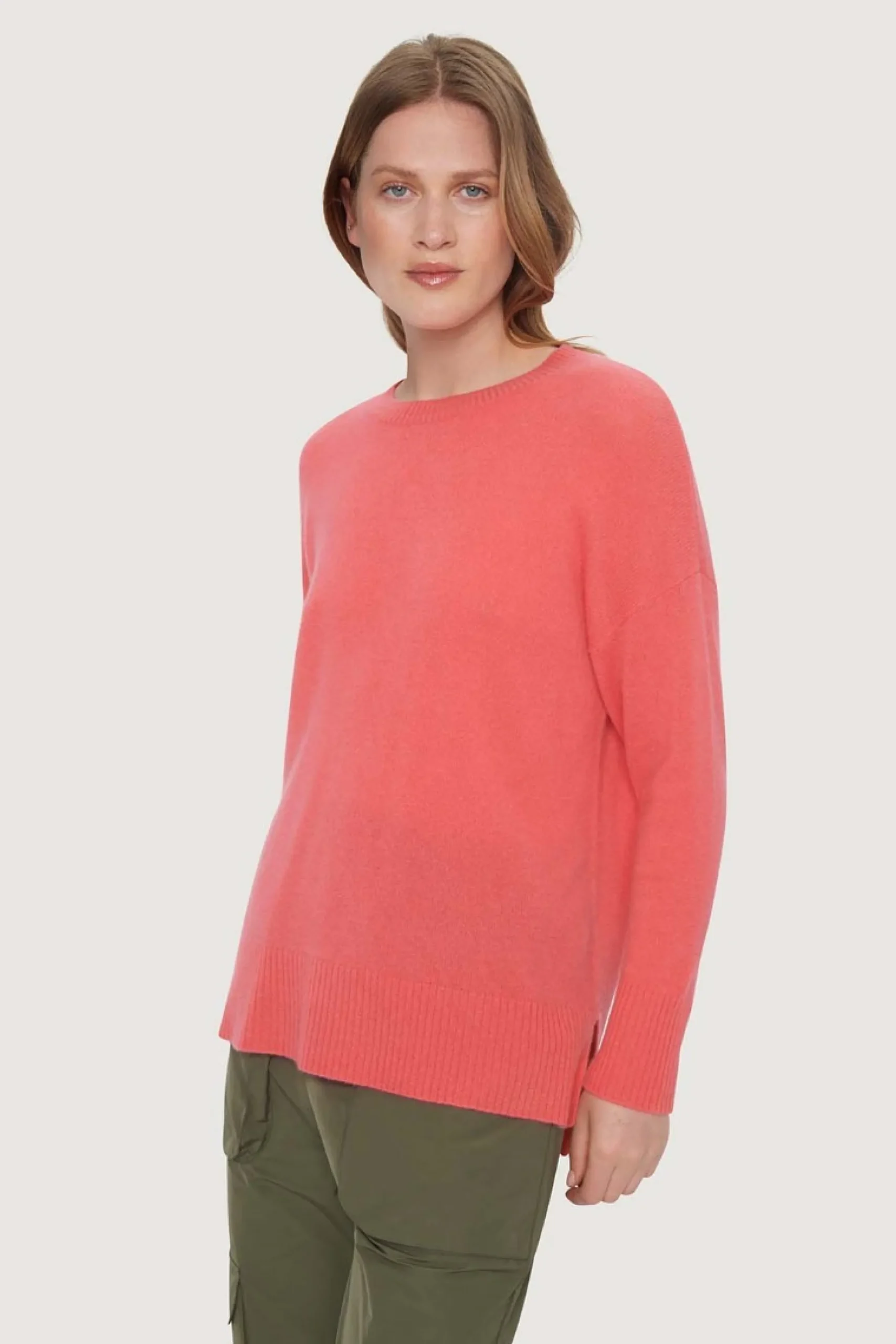 Bluser | Strik<BITTE KAI RAND Cloud cashmere langærmet bluse INKBLUE