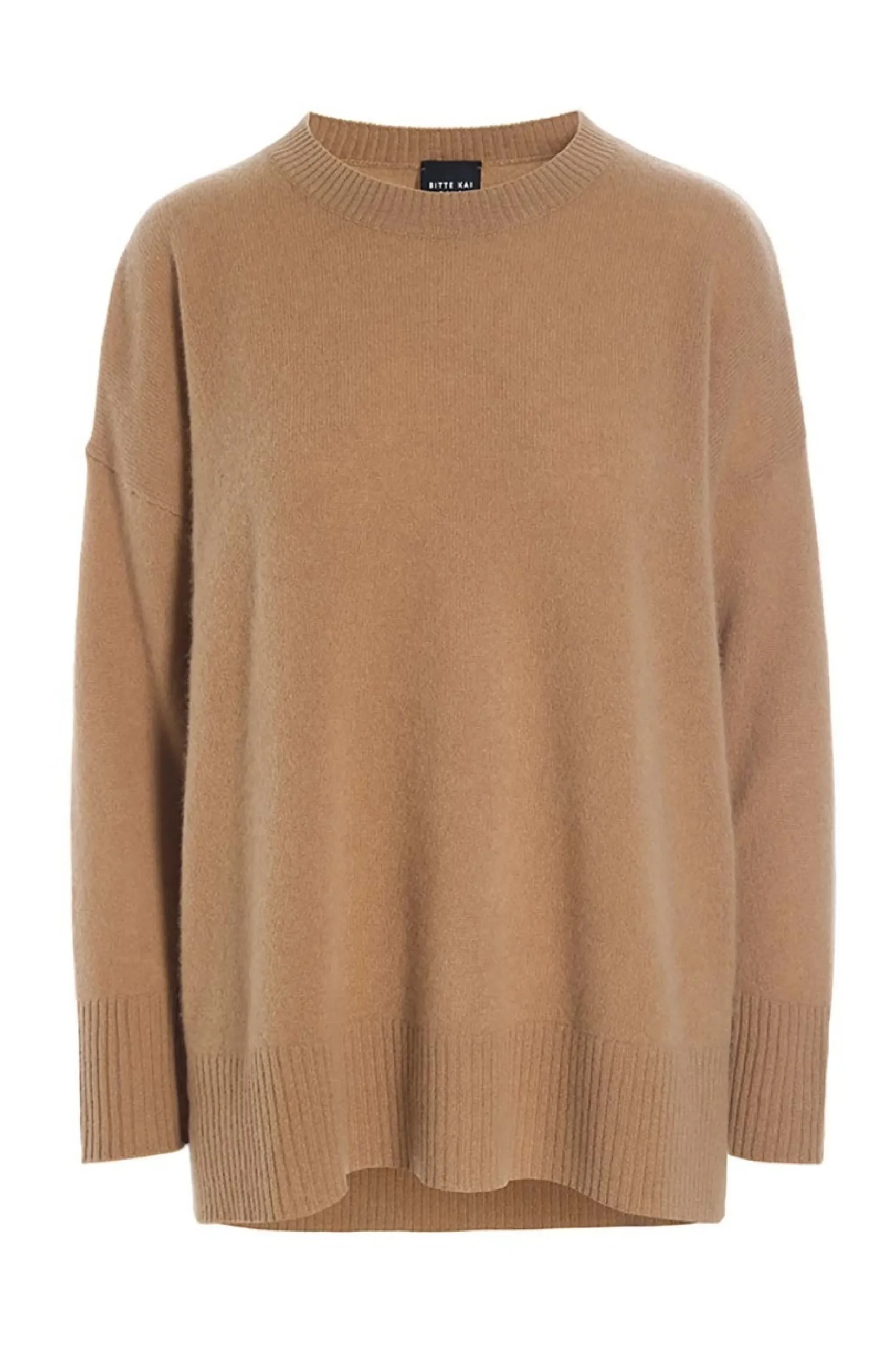 Bluser | Strik<BITTE KAI RAND Cloud cashmere langærmet bluse INKBLUE