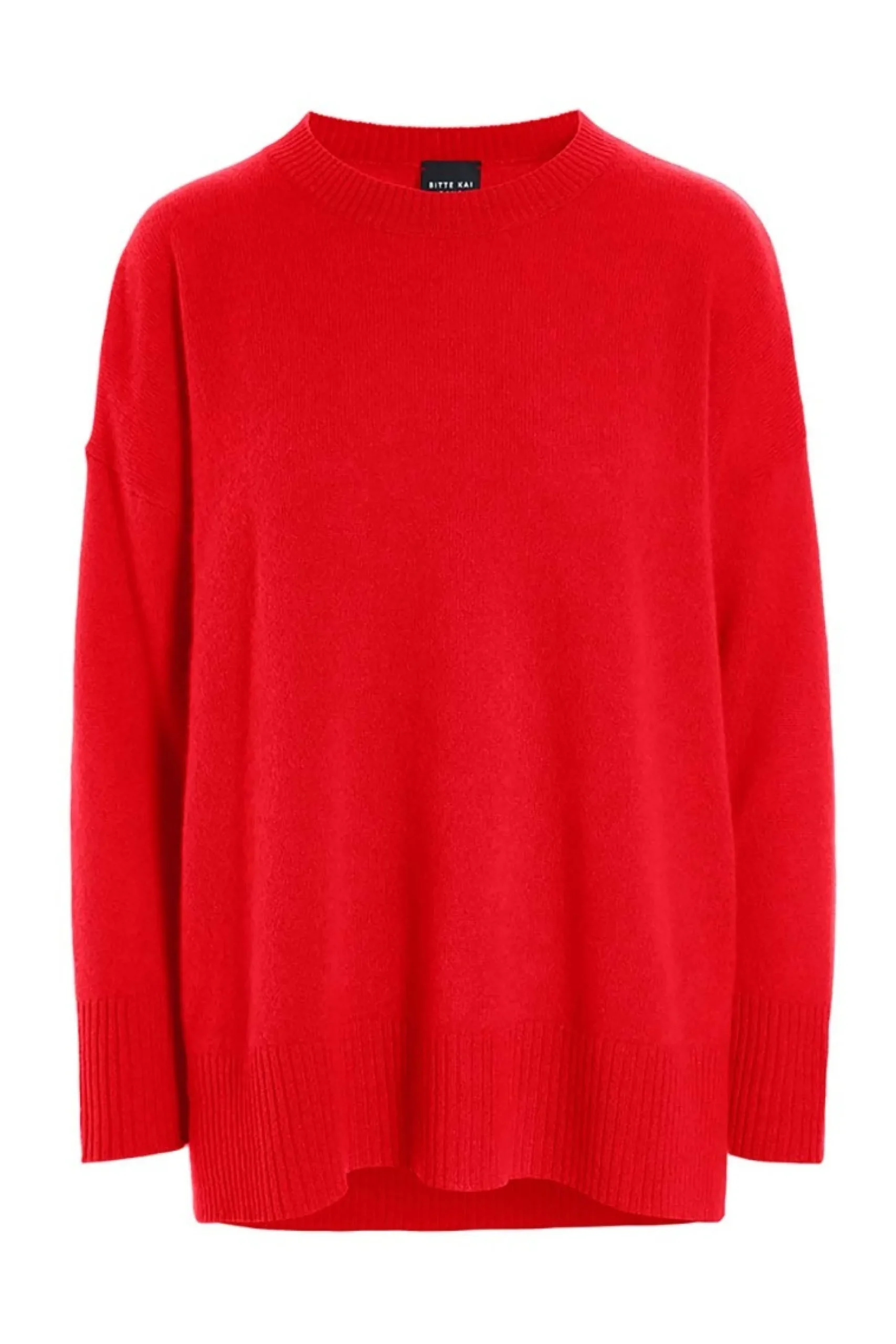 Bluser | Strik<BITTE KAI RAND Cloud cashmere langærmet bluse INKBLUE