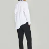 Skjorter<BITTE KAI RAND Core cotton asymmetrisk skjorte WHITE