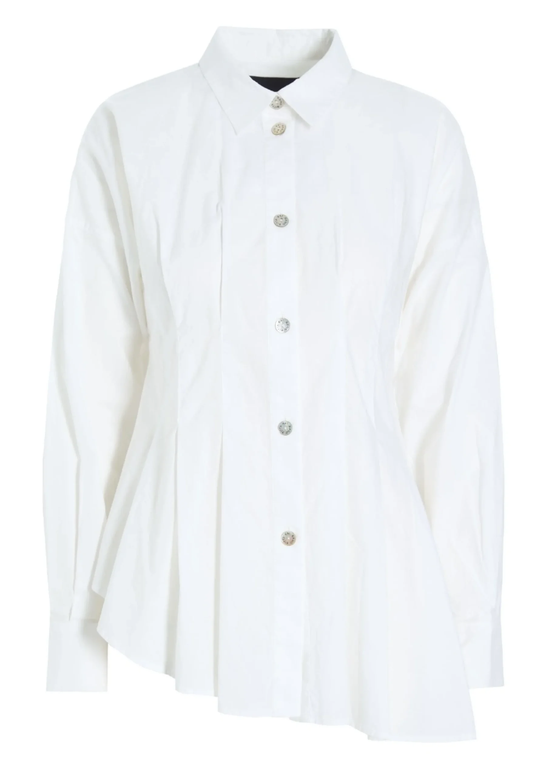 Skjorter<BITTE KAI RAND Core cotton asymmetrisk skjorte WHITE