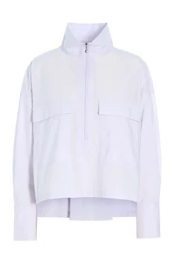 Skjorter<BITTE KAI RAND Core cotton skjorte med lynlås DARKMIDNIGHT