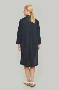 Kjoler<BITTE KAI RAND Core cotton skjortekjole BLACK