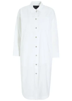 Kjoler<BITTE KAI RAND Core cotton skjortekjole BLACK