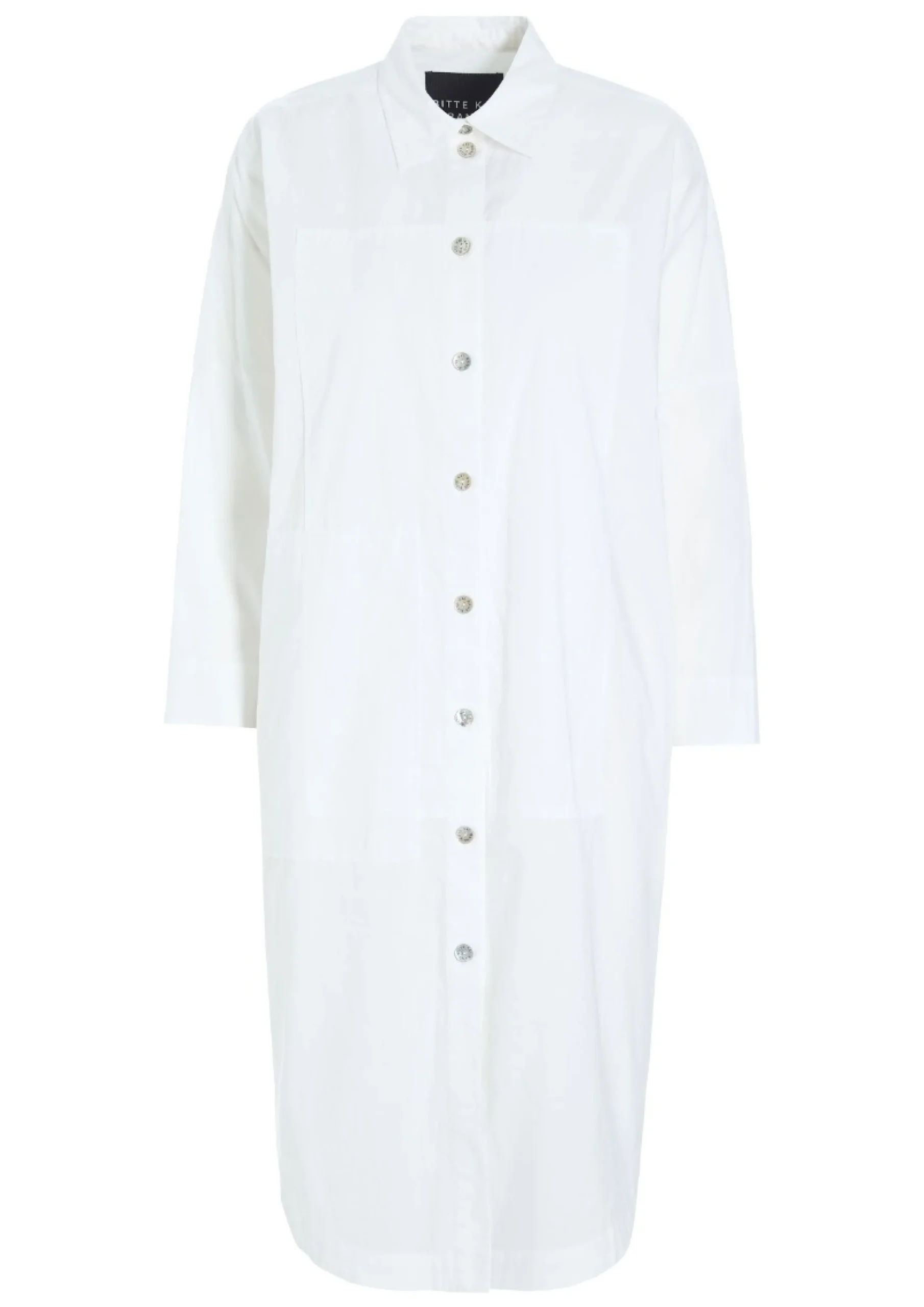 Kjoler<BITTE KAI RAND Core cotton skjortekjole BLACK