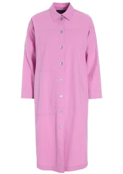 Kjoler<BITTE KAI RAND Core cotton skjortekjole BLACK