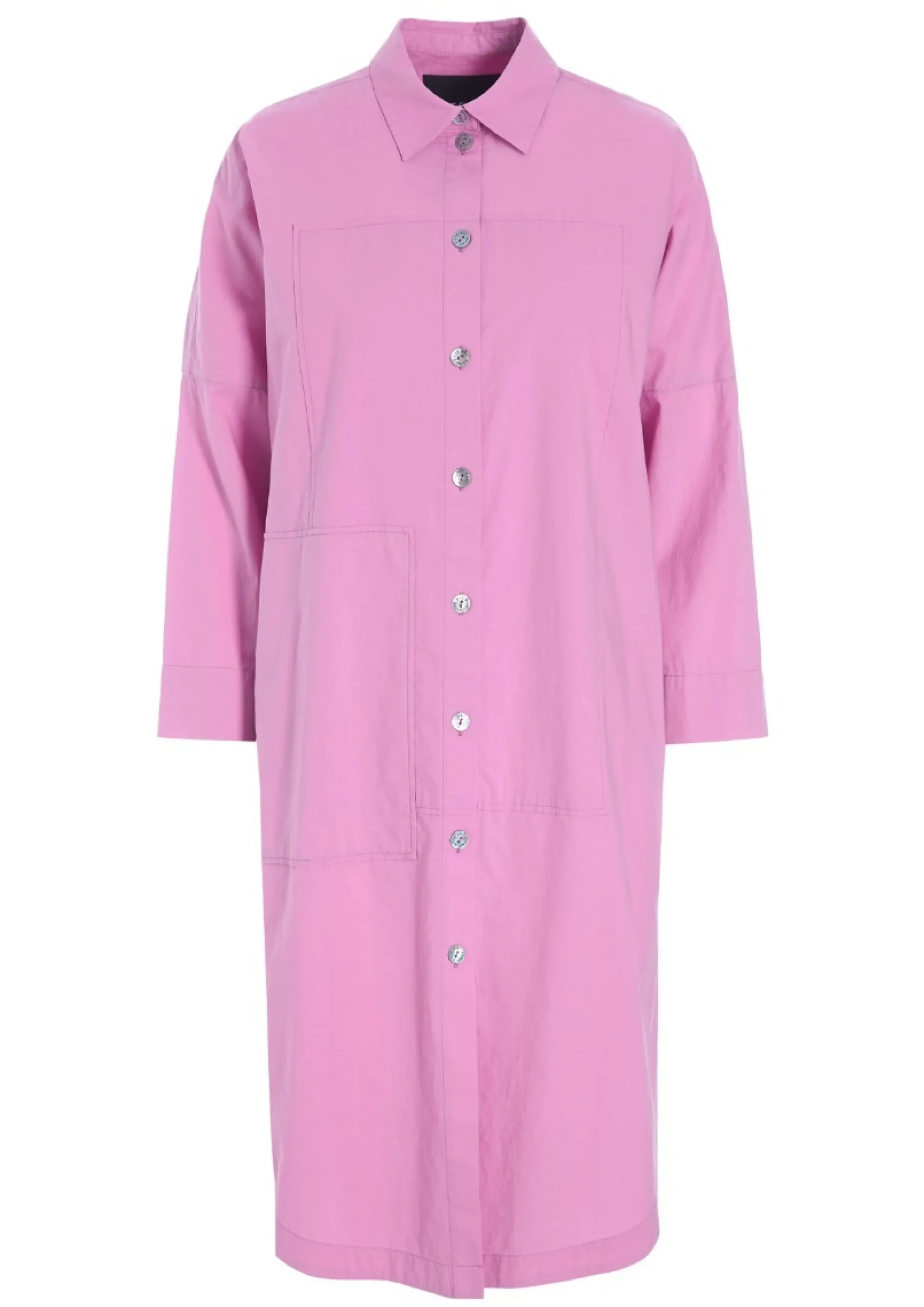 Kjoler<BITTE KAI RAND Core cotton skjortekjole BLACK