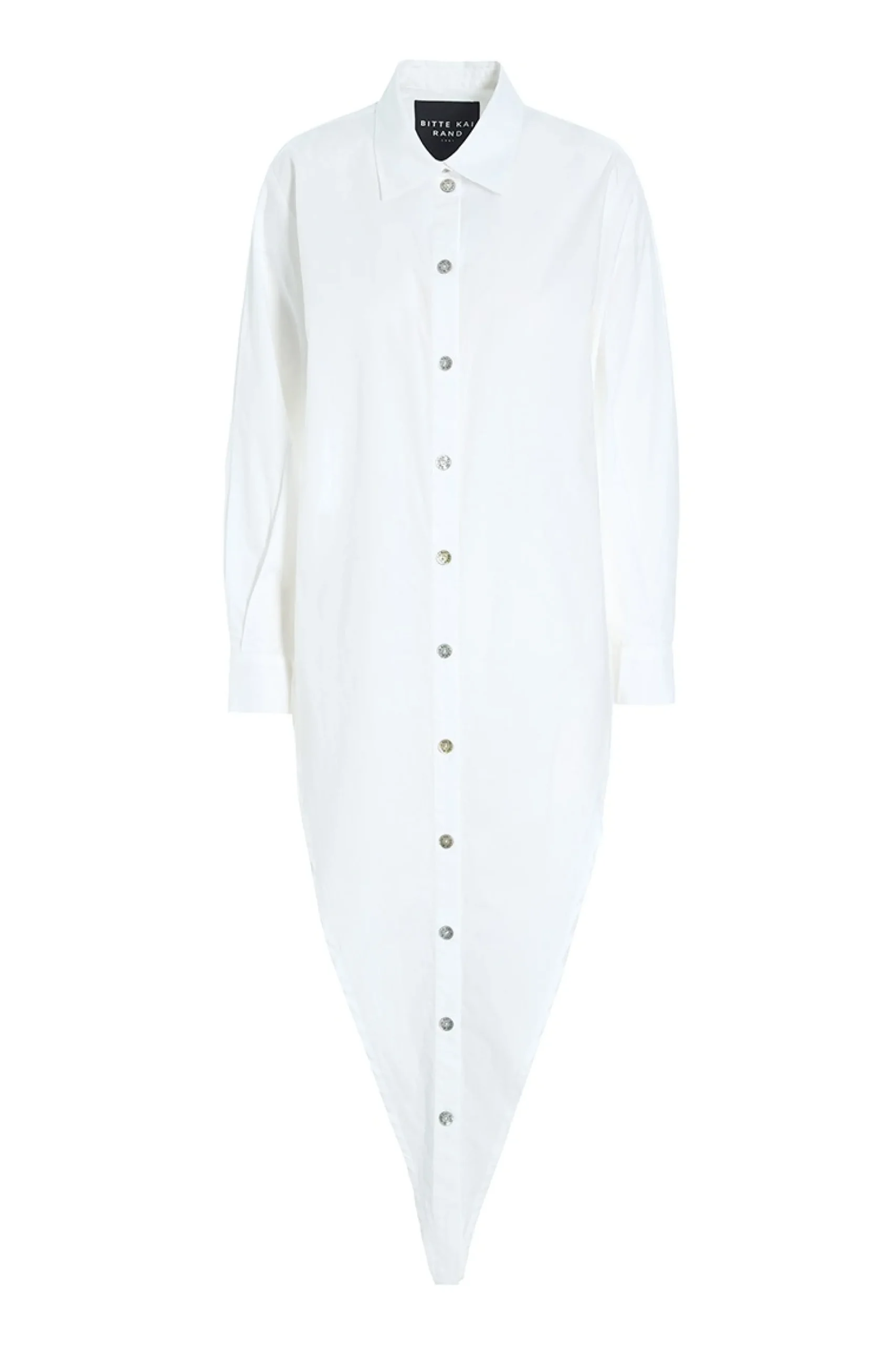 Skjorter<BITTE KAI RAND Core cotton slå-om skjorte WHITE