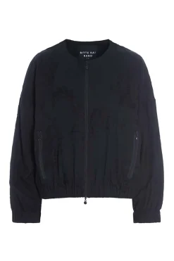 Jakker & Blazere<BITTE KAI RAND Embroidered leaf jakke BLACK/BLACKLEAF