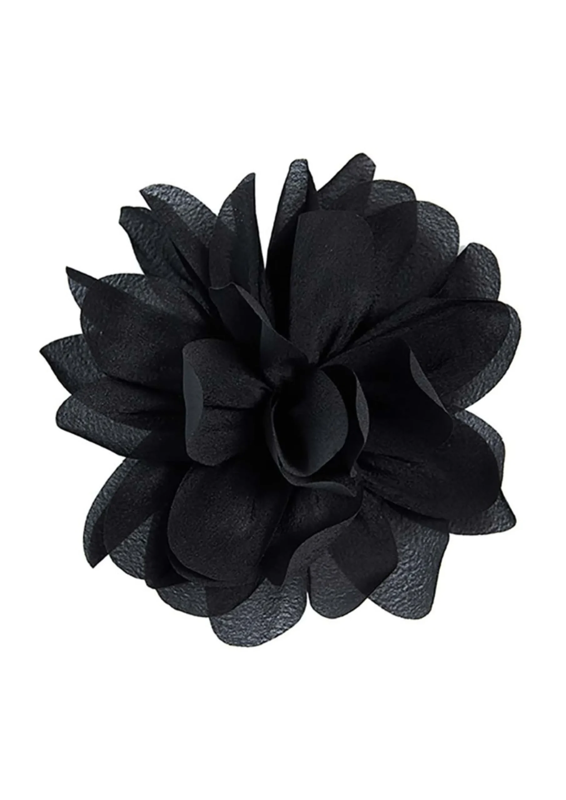 Accessories<BITTE KAI RAND Fabric flower broche BLACK