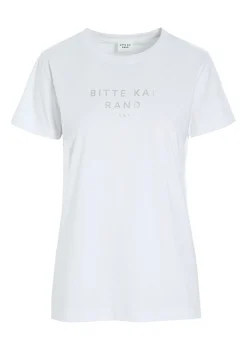 T-shirts & Toppe<BITTE KAI RAND Foil logo t-shirt BLACK/METAL