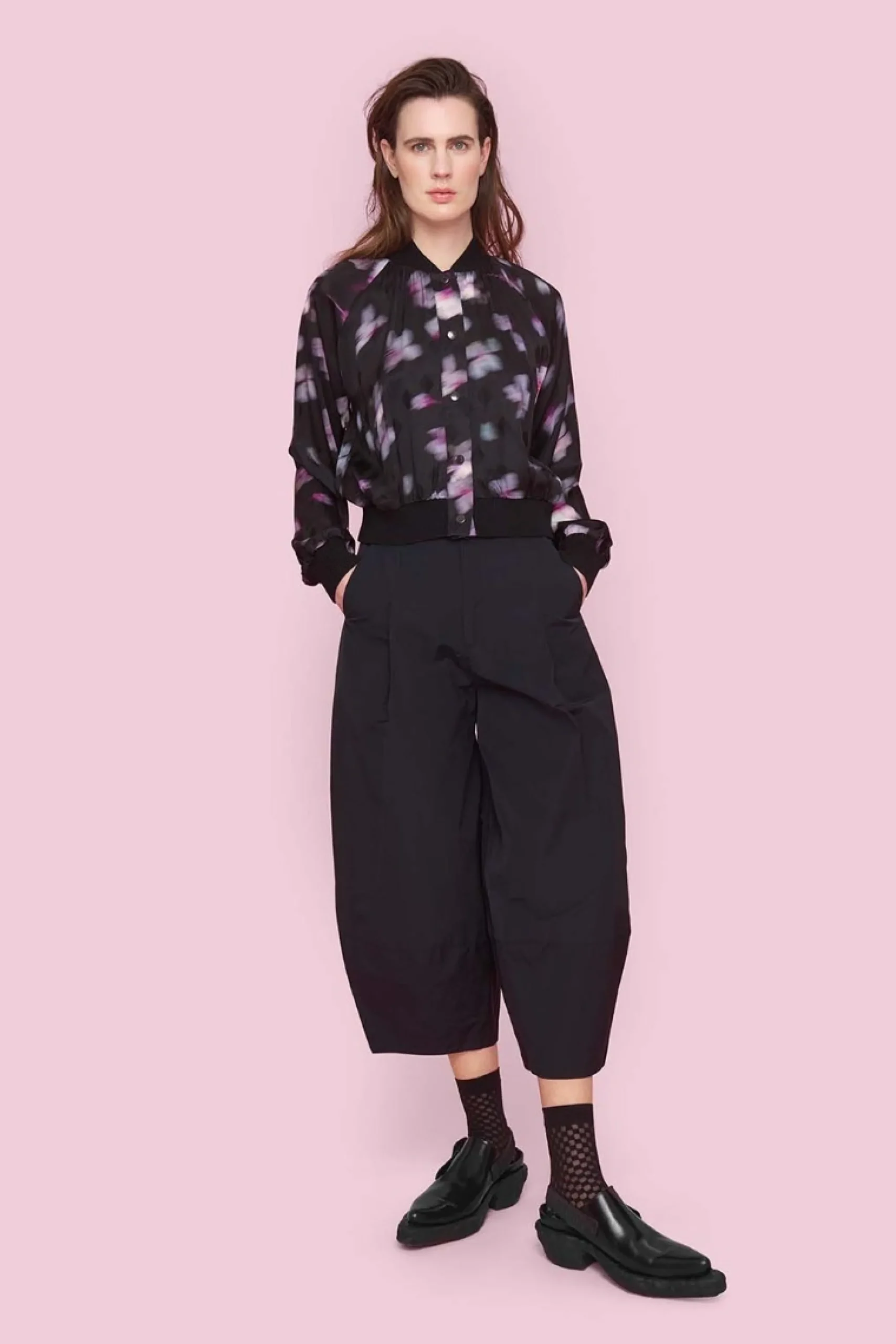 Bukser | Bukser<BITTE KAI RAND Fukkura poplin bukser BLACK