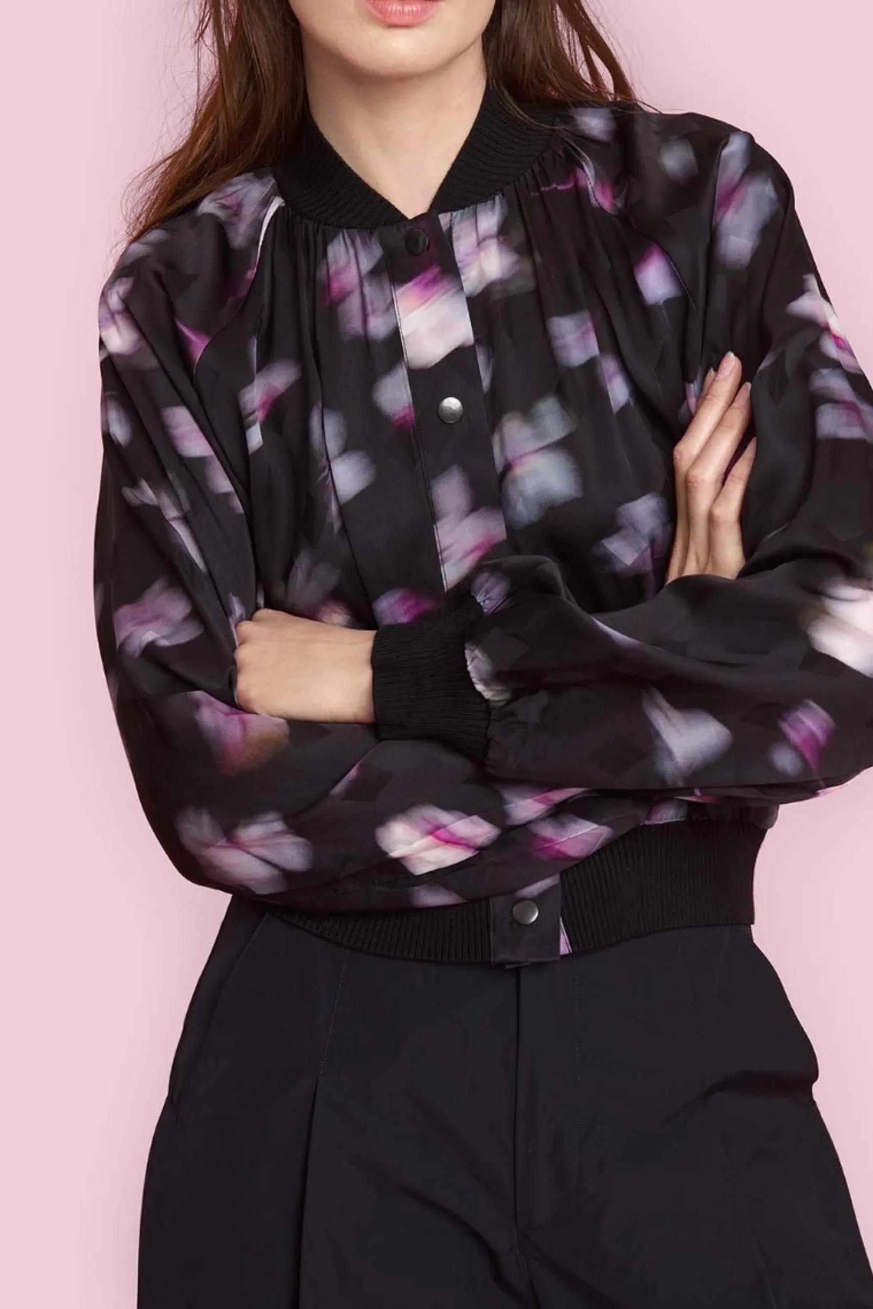 Bukser | Bukser<BITTE KAI RAND Fukkura poplin bukser BLACK