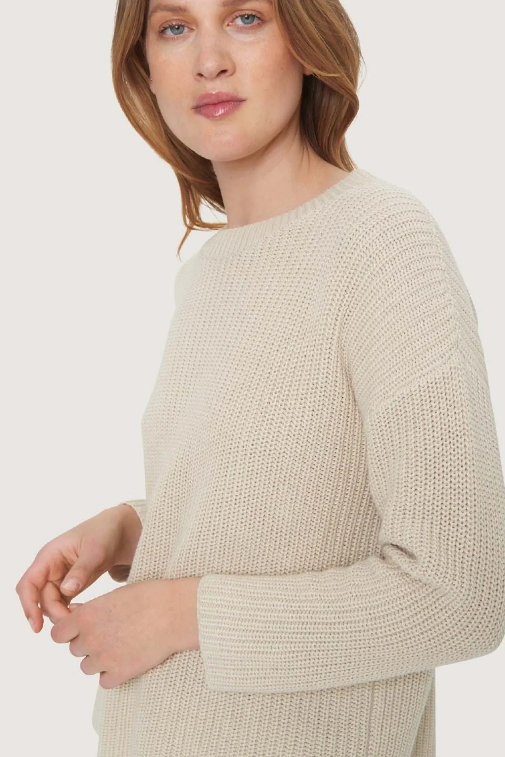 Strik | Strik<BITTE KAI RAND Gamine knit bluse BLACK