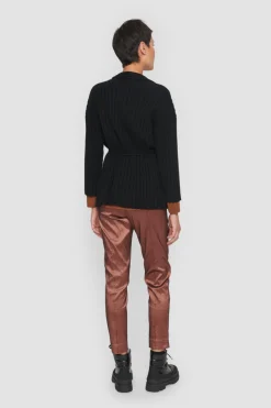 Strik | Strik<BITTE KAI RAND Gamine knit cardigan BLACK