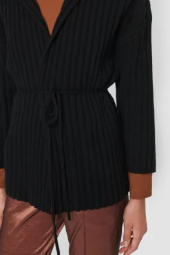 Strik | Strik<BITTE KAI RAND Gamine knit cardigan BLACK