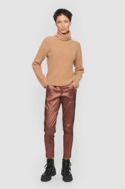 Bluser | Strik<BITTE KAI RAND Gamine knit højhalset bluse GREYMELANGE