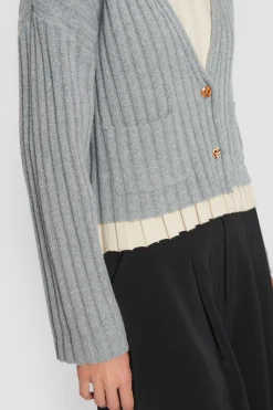 Strik | Strik<BITTE KAI RAND Gamine knit kort cardigan BLACK