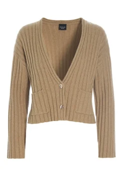 Strik | Strik<BITTE KAI RAND Gamine knit kort cardigan BLACK