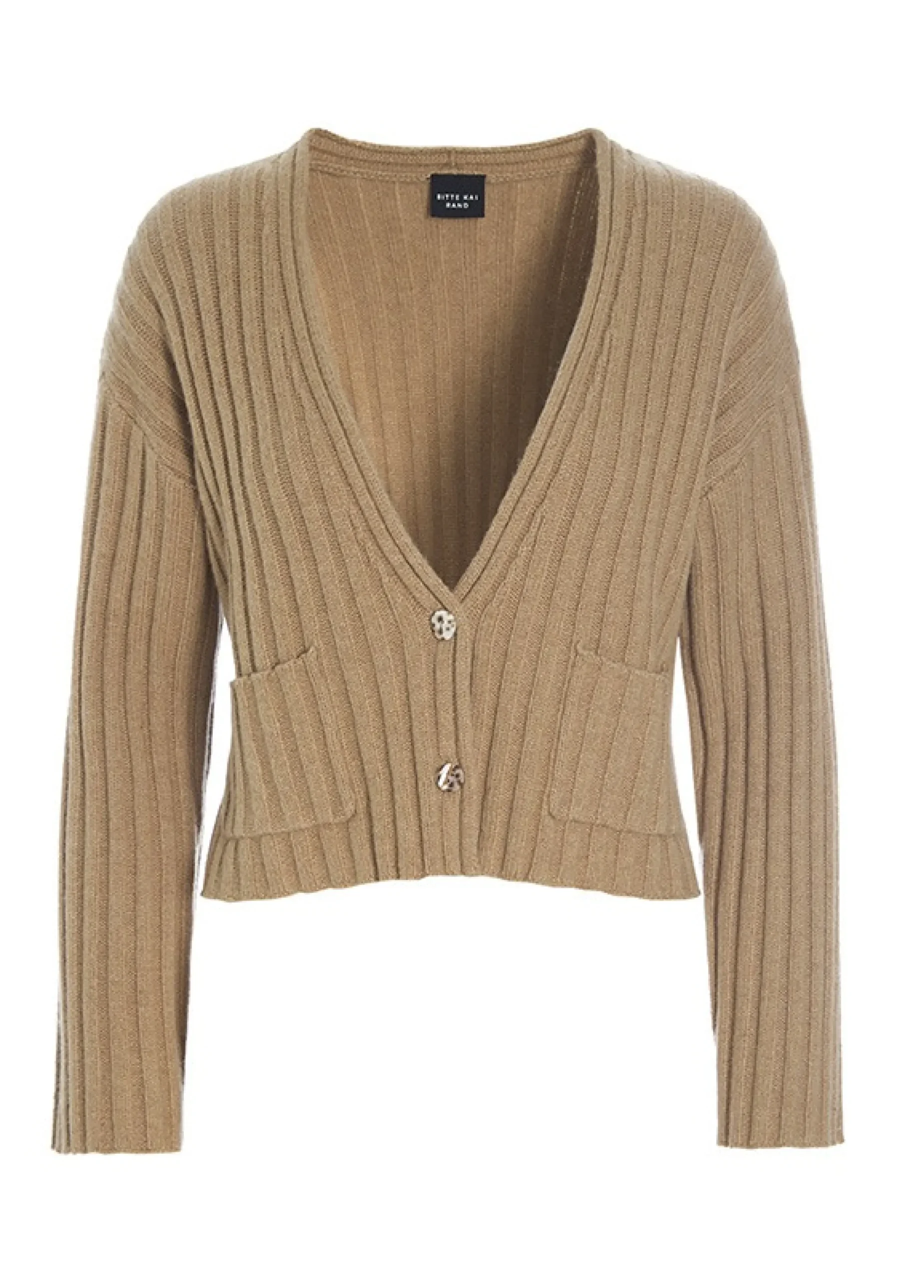 Strik | Strik<BITTE KAI RAND Gamine knit kort cardigan BLACK