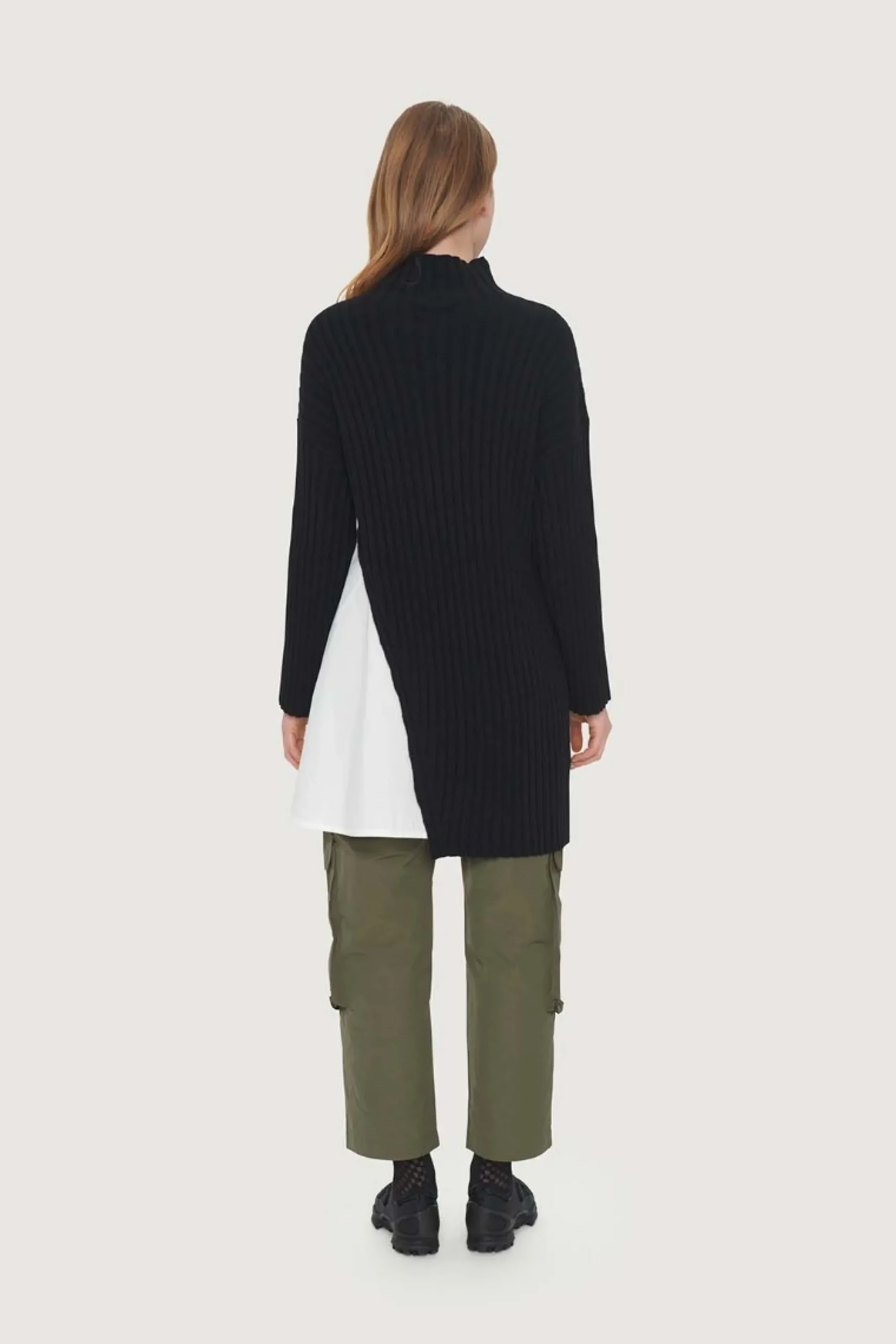 Bluser | Strik<BITTE KAI RAND Gamine knit lang bluse BLACK