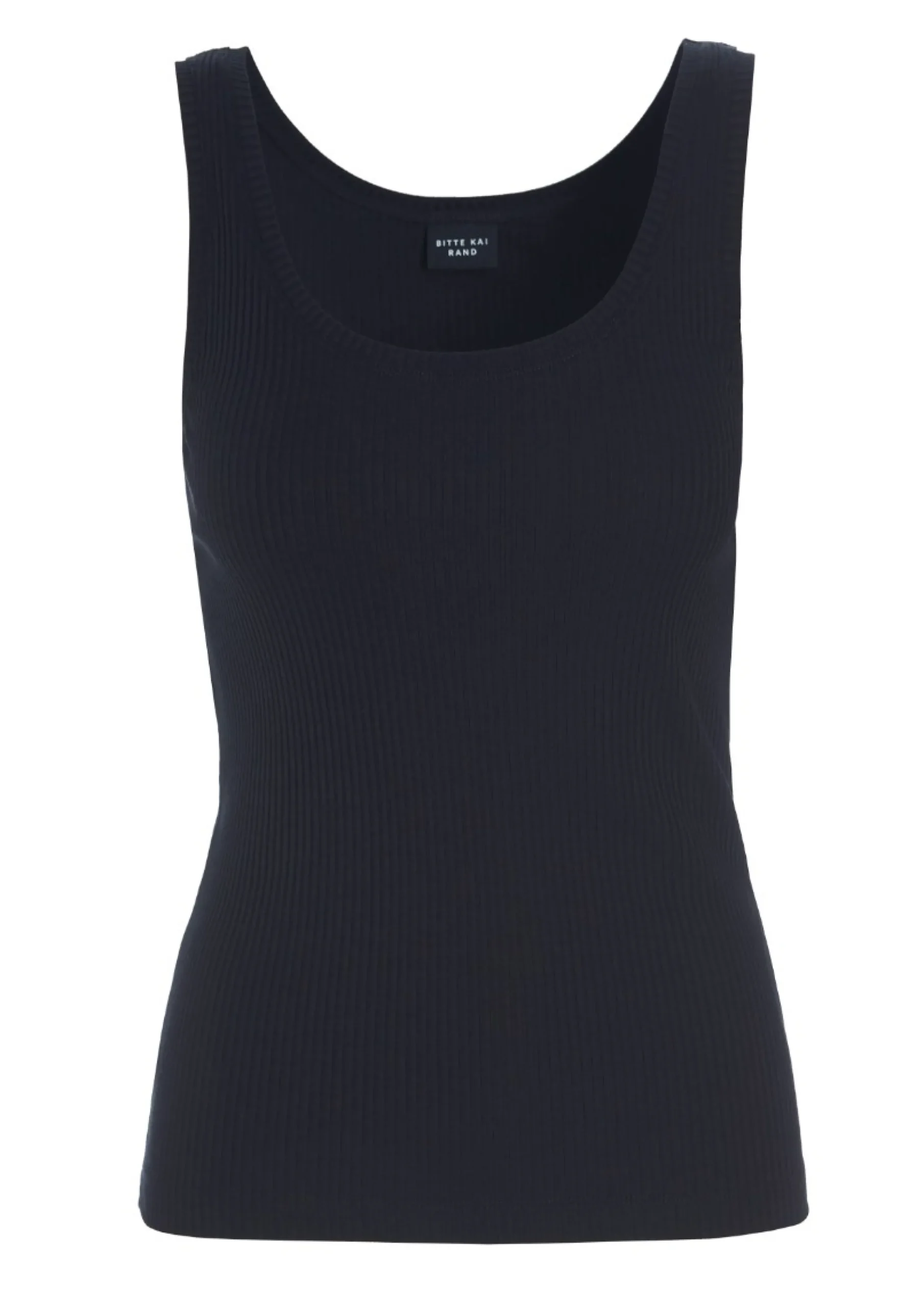 T-shirts & Toppe<BITTE KAI RAND Globe rib tank top BLACK