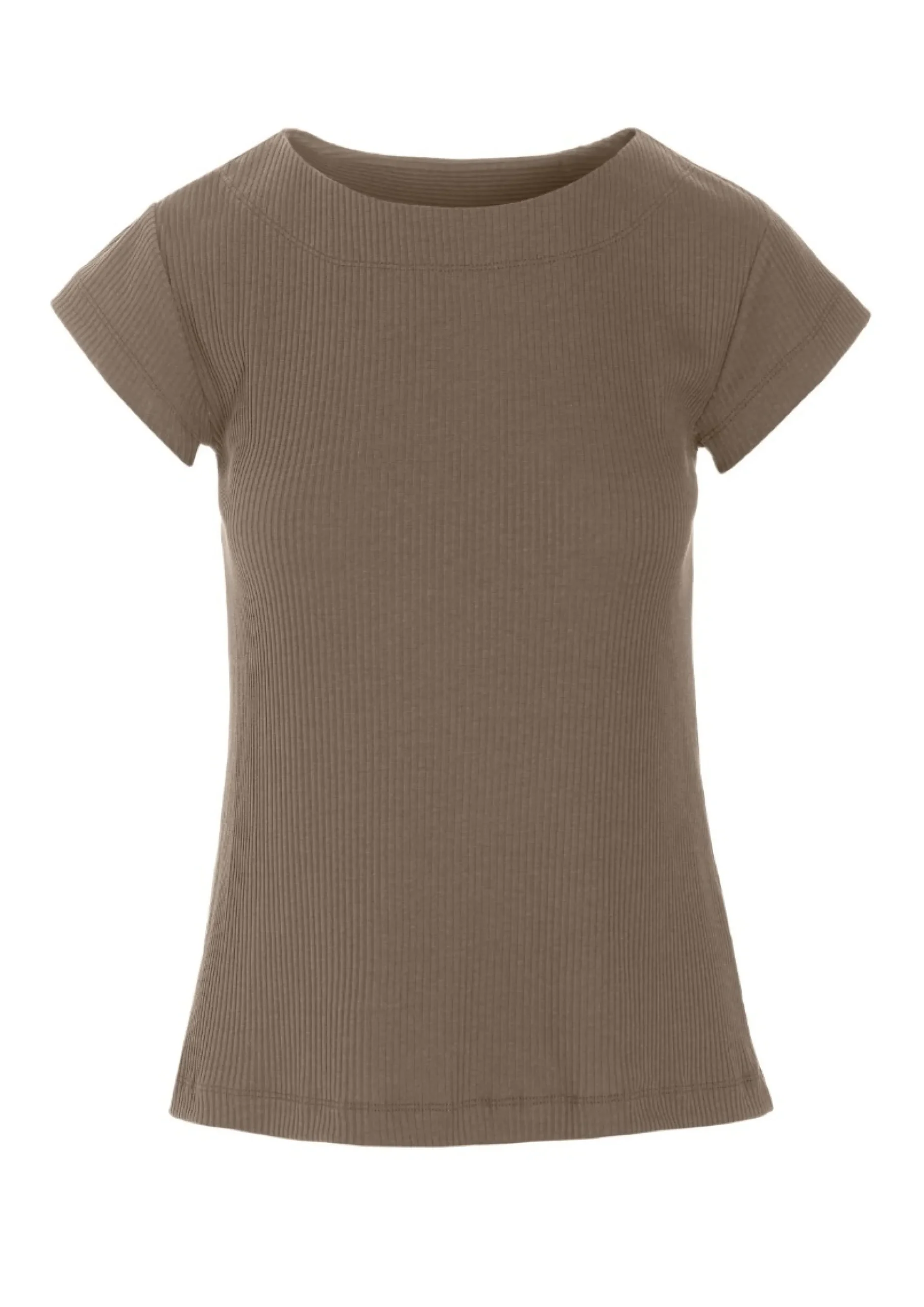 T-shirts & Toppe | Bluser<BITTE KAI RAND Globe rib t-shirt CHOCOLATECHIP