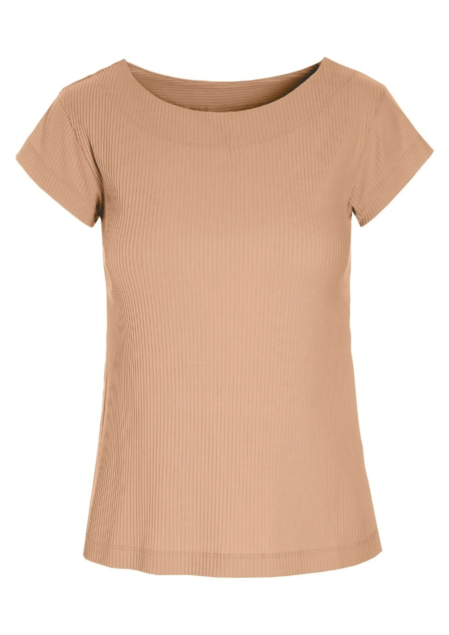 T-shirts & Toppe | Bluser<BITTE KAI RAND Globe rib t-shirt CHOCOLATECHIP