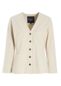 Jakker & Blazere<BITTE KAI RAND Izumi sweat kort jakke IVORY