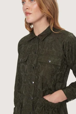 Jakker & Blazere<BITTE KAI RAND Jacquard stretch jakke BLACK